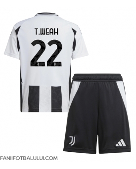 Juventus Timothy Weah #22 Echipament de Fotbal Replică 2024-25 Copii Acasa (+ Șorturi)